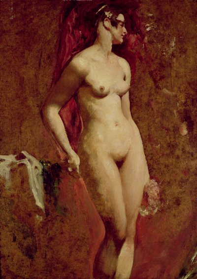 Naakte Vrouw Staand door William Etty